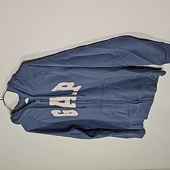 Gap small blue zip up hoodie - Picture 2 of 5